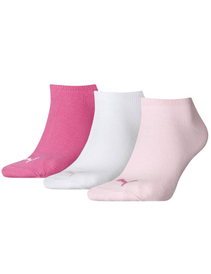 Puma Trainer Socks 3pk - Pink